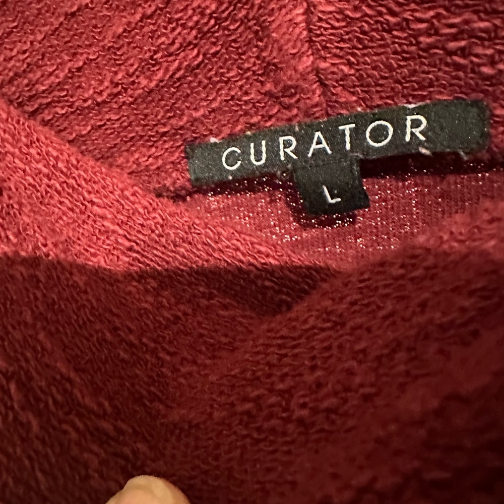 Cozy Burgundy Organic Cotton Slub Sweater - Picture 4 of 9